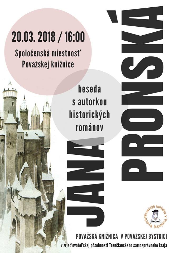Beseda s autorkou historických románov Jana Pronská