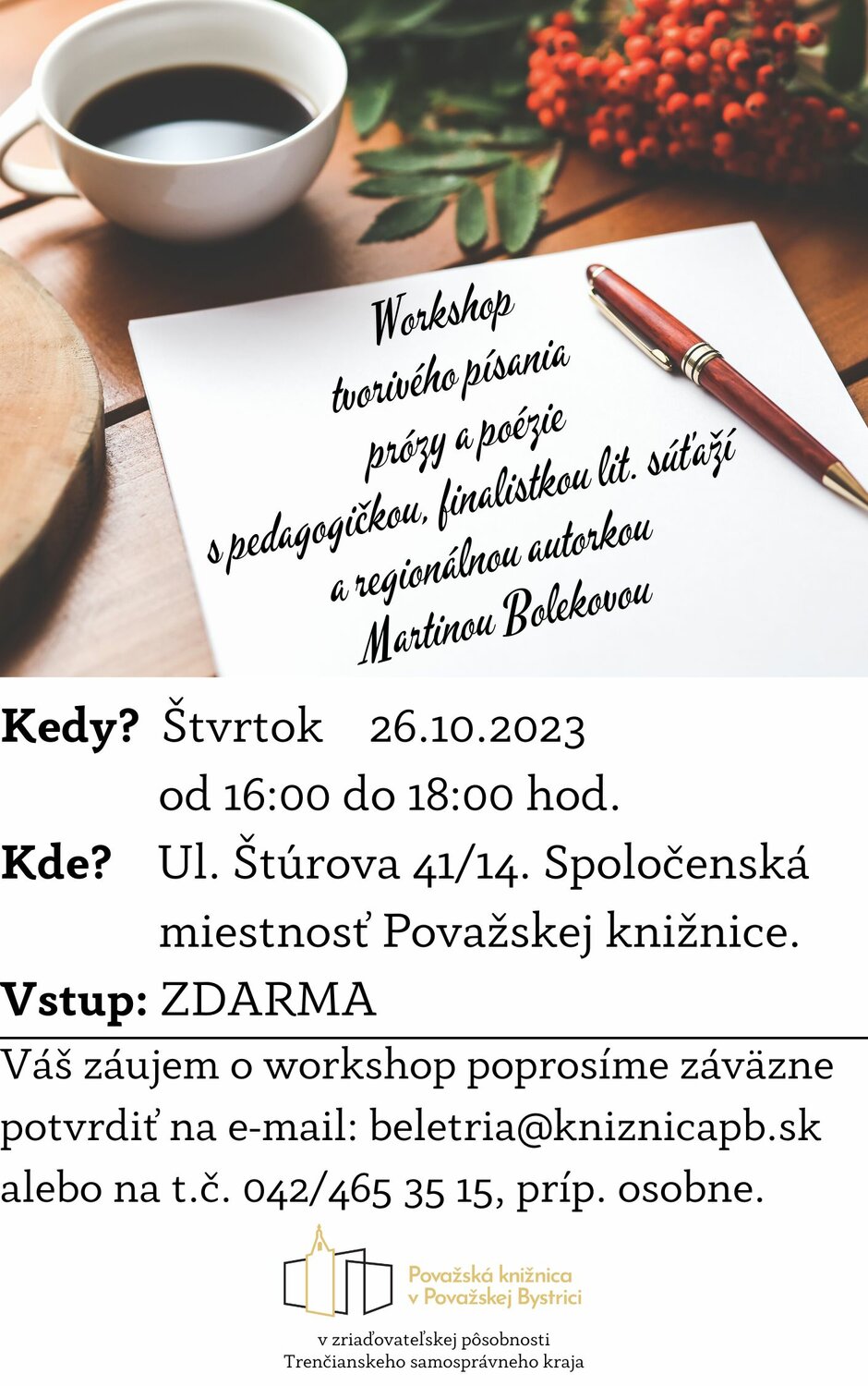 Workshop tvorivého písania