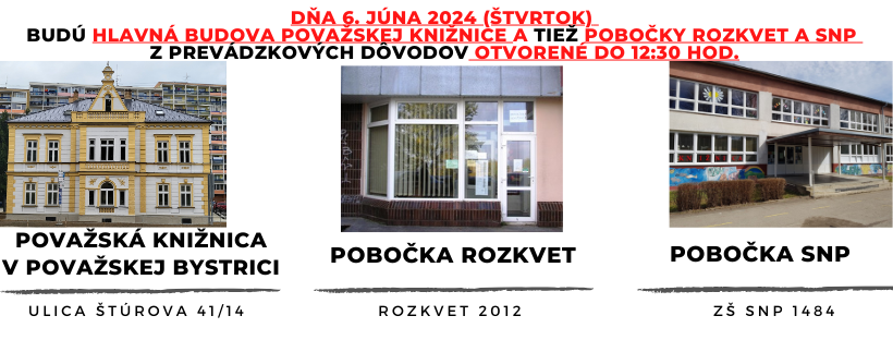 Skrátené otváracie hodiny