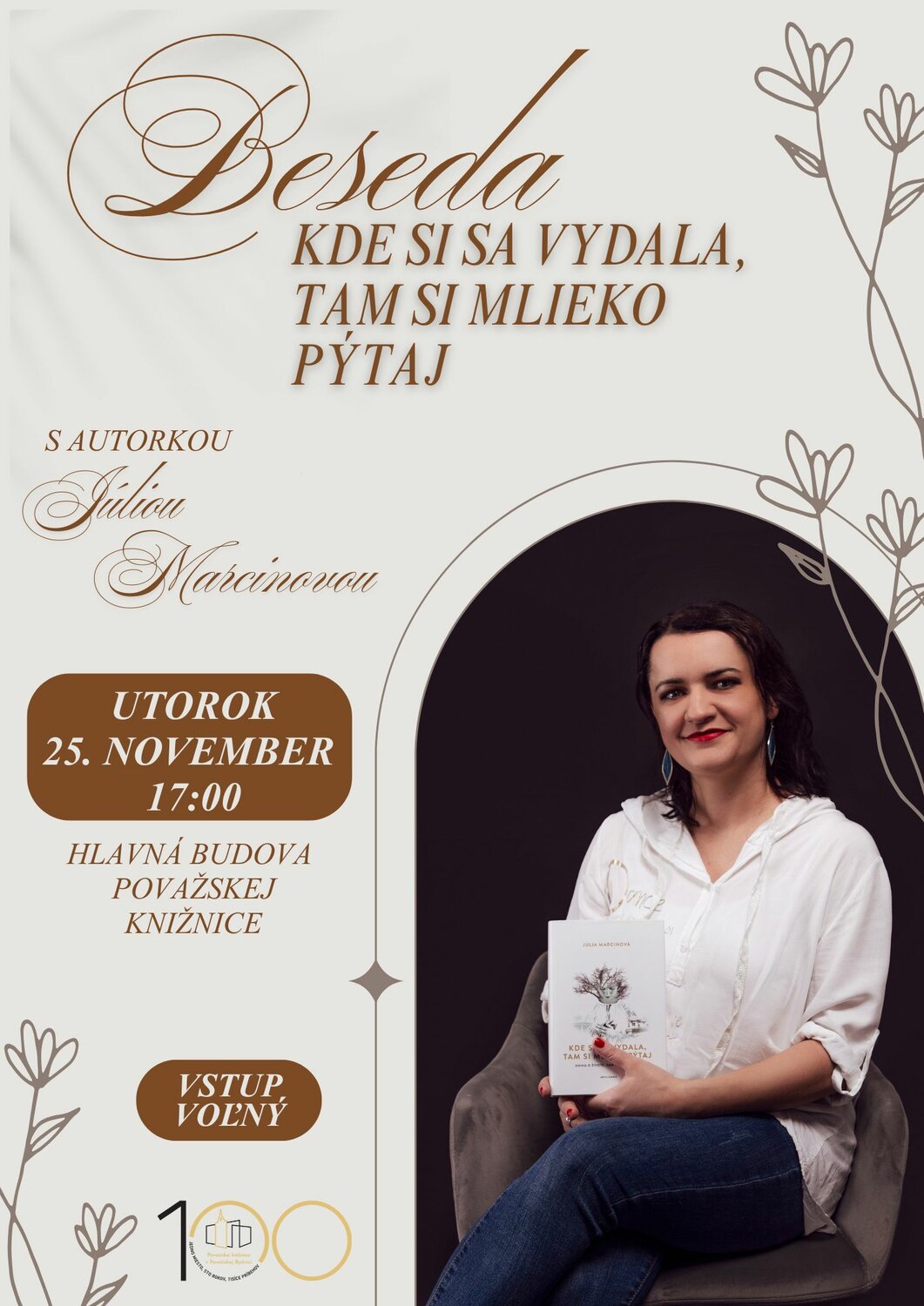 Júlia Marcinová - beseda