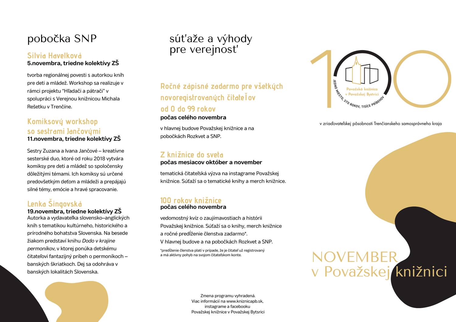 November v Považskej knižnici