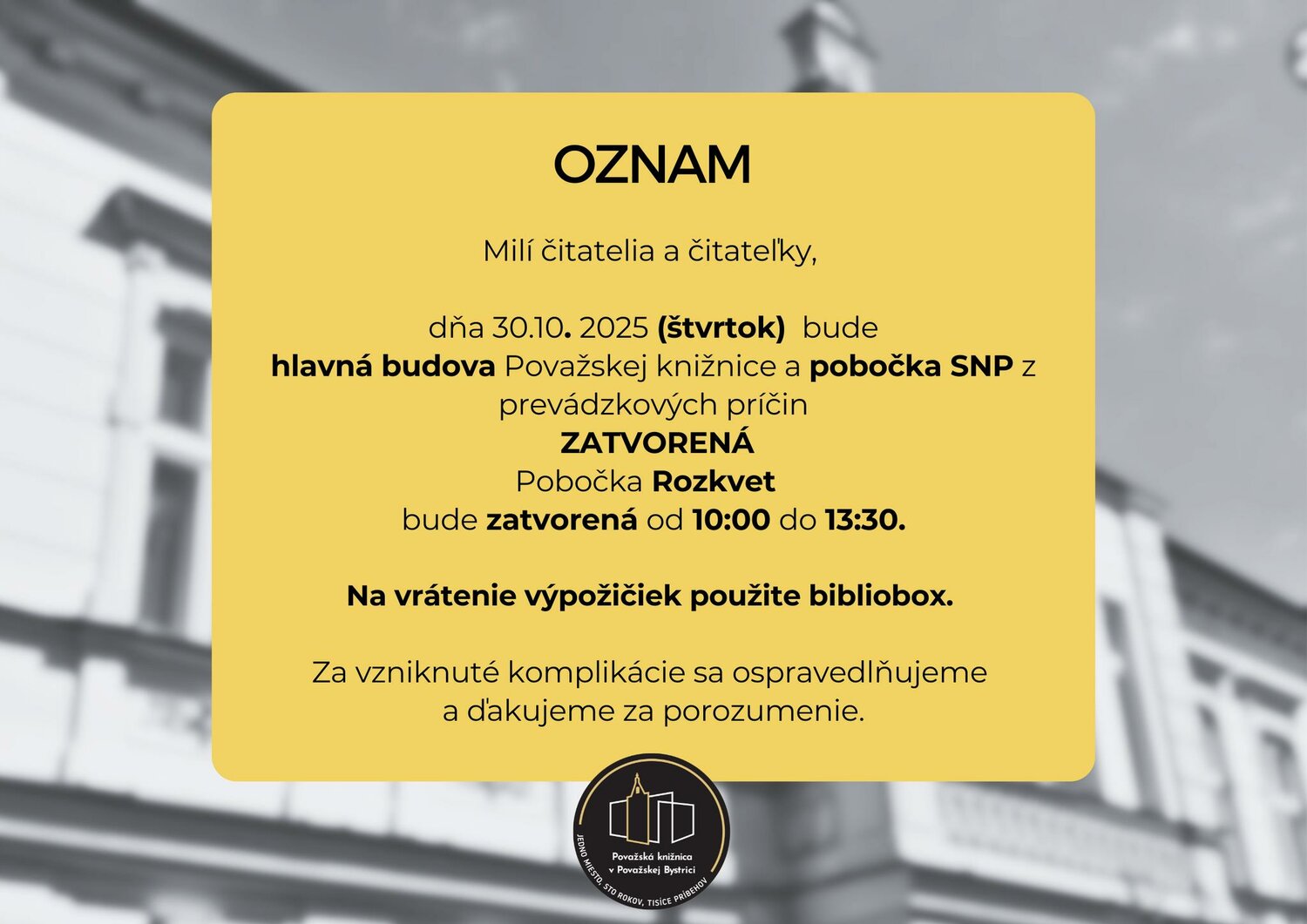 Oznam