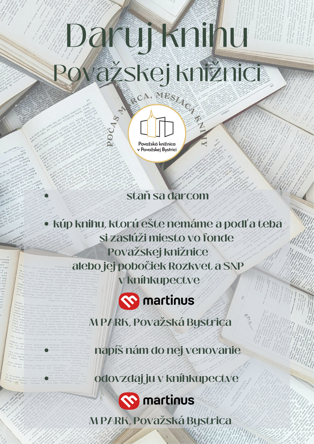 DARUJ KNIHU POVAŽSKEJ KNIŽNICI.