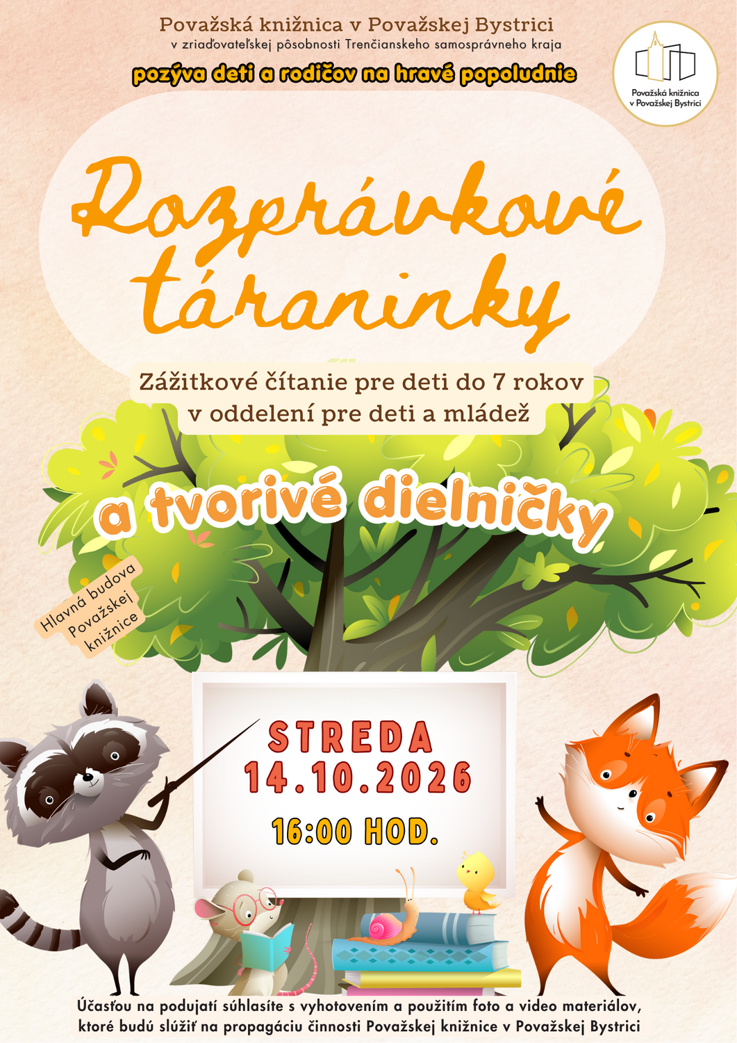 ROZPRÁVKOVÉ TÁRANINKY A TVORIVÉ DIELNIČKY
