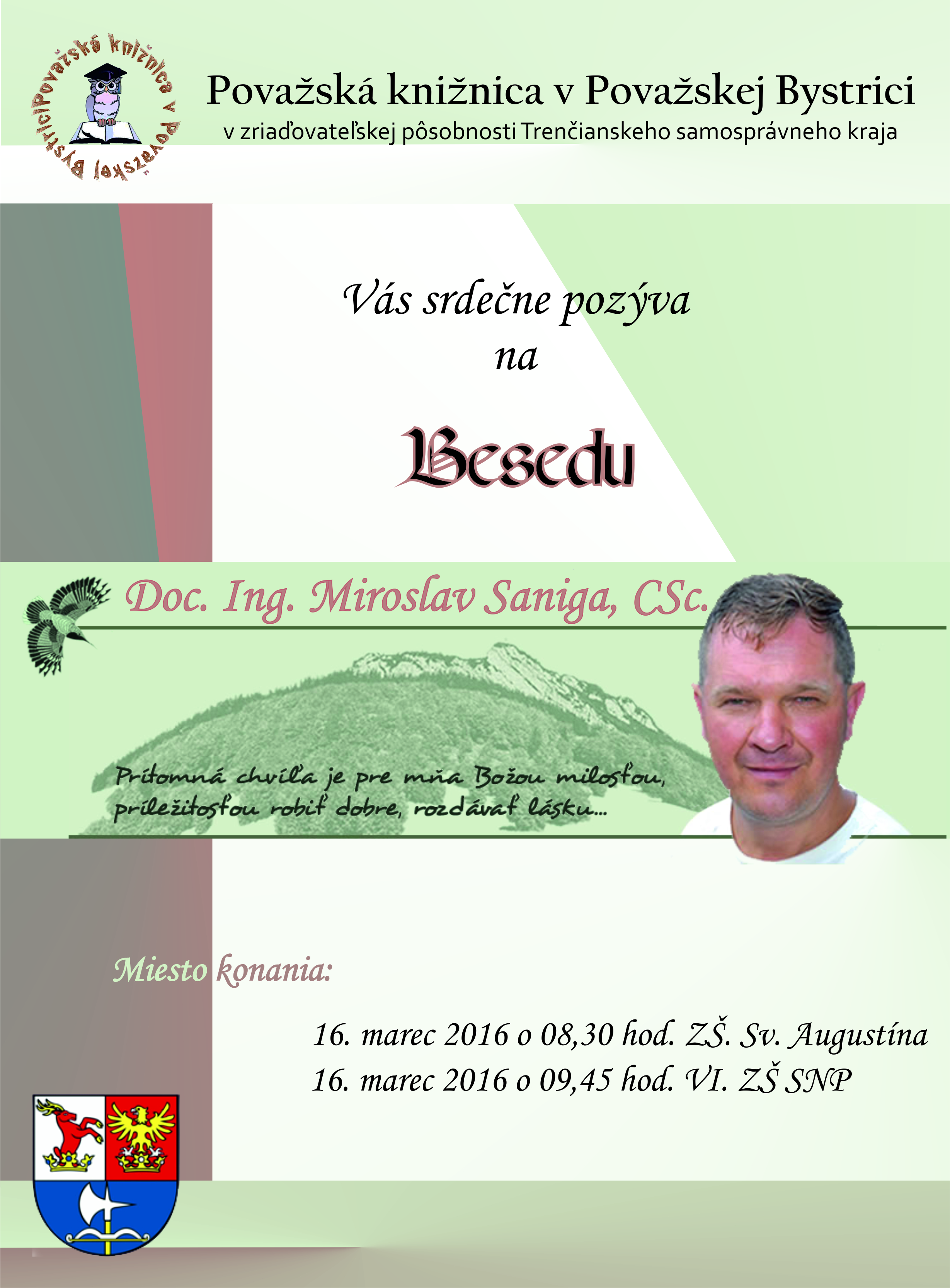 Doc. Ing. Miroslav Saniga, CSc. BESEDA Doc. Ing. Miroslav Saniga, CSc. BESEDA