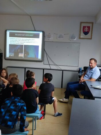 Boris Kardoš, Astronomický klub Petra Bardyho - beseda pre žiakov I. stupňa v priestoroch 6. ZŠ v Považskej Bystrici III.
