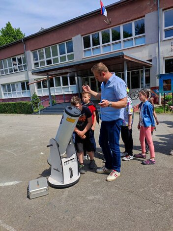 Boris Kardoš, Astronomický klub Petra Bardyho - beseda pre žiakov I. stupňa v priestoroch 6. ZŠ v Považskej Bystrici VI.